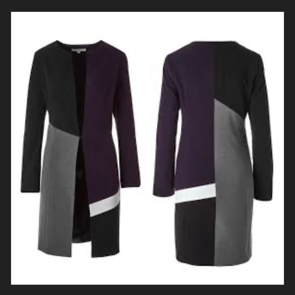 Cleo Purple Colour Blocked Topper